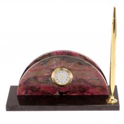 Настольный мини-набор &amp;quot;Овал&amp;quot; камень родонит