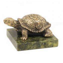 Сувенир из бронзы и змеевика &amp;quot;Черепаха&amp;quot;