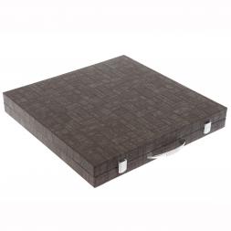 Настольные шахматы "Римские" бронза мрамор 40х40 см