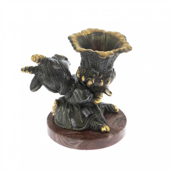 Статуэтка с подсвечником &amp;quot;Коза&amp;quot; бронза лемезит 120581