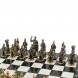Шахматы подарочные из бронзы &amp;quot;Римские&amp;quot; 44х44 см из змеевика и мрамора 129657
