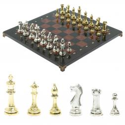 Шахматы турнирные &amp;quot;Стаунтон&amp;quot; доска 40х40 камень лемезит