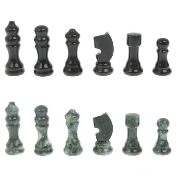 Шахматы &amp;quot;Турнирные&amp;quot; с багетом змеевик гранит 128863