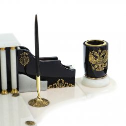 Набор из обсидиана и мрамора "Губернатор"