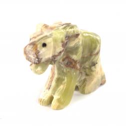 Фигурка из камня оникс "Тигренок" 6,2х2х5,3 см