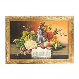 Картина из каменной крошки "Натюрморт с кувшином" багет 49х69 см