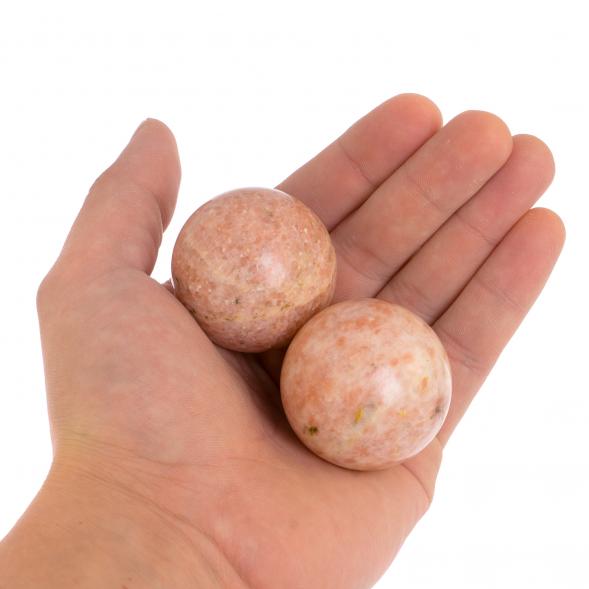 Шары для массажа 4 см из розового мрамора 2 шт 125864