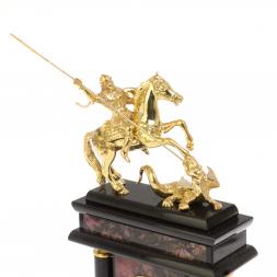 Часы &amp;quot;Георгий Победоносец&amp;quot; из родонита