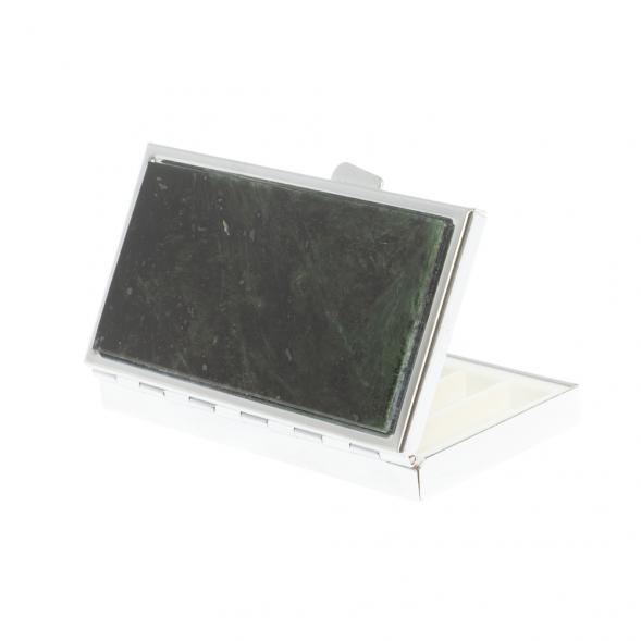 Таблетница на 7 отделений камень актиновит серебристая 127231