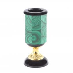 Карандашница камень малахит бронза