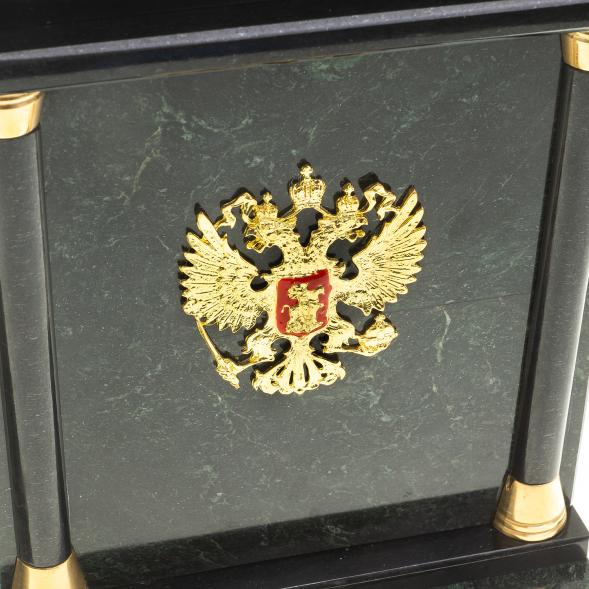 Письменный набор из змеевика &amp;quot;Цезарь&amp;quot; с лотком А4 122209