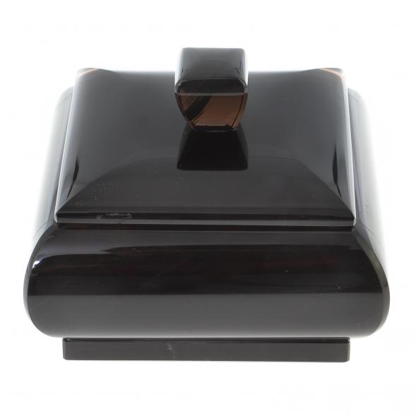 Шкатулка квадратная из черного обсидиана 9х9х7 см 122360