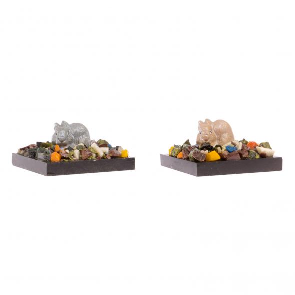 Сувенир &amp;quot;Заяц у камня&amp;quot; змеевик 116050