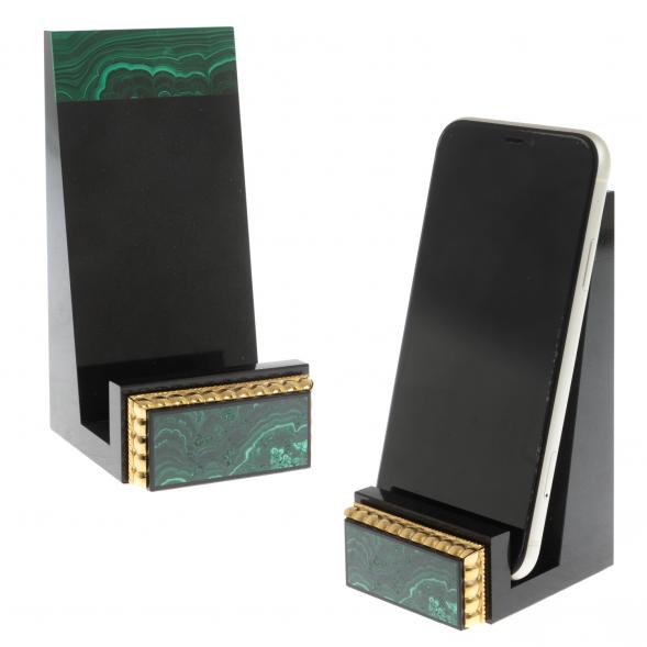 Письменный набор &amp;quot;Президентский&amp;quot; из малахита с лампой 116477