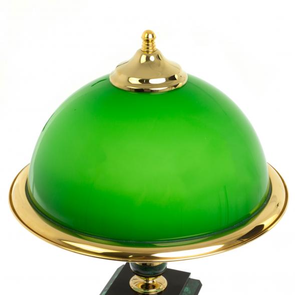 Письменный набор &amp;quot;Президентский&amp;quot; из малахита с лампой 116477