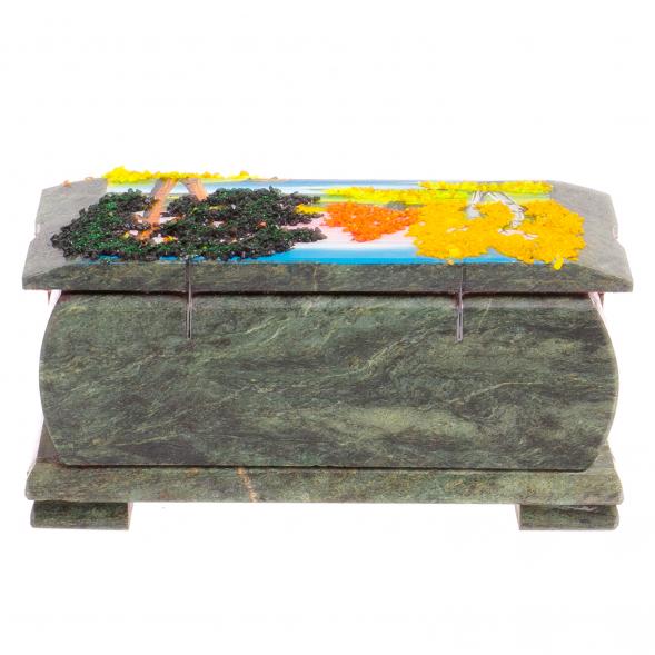 Шкатулка с расписной крышкой &amp;quot;Осенний пейзаж&amp;quot; 17х11х8 см 125055