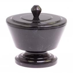 Сахарница из змеевика 11х11х10 см