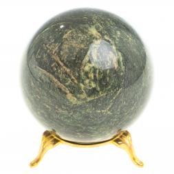 Шар из темно-зеленого змеевика 7 см