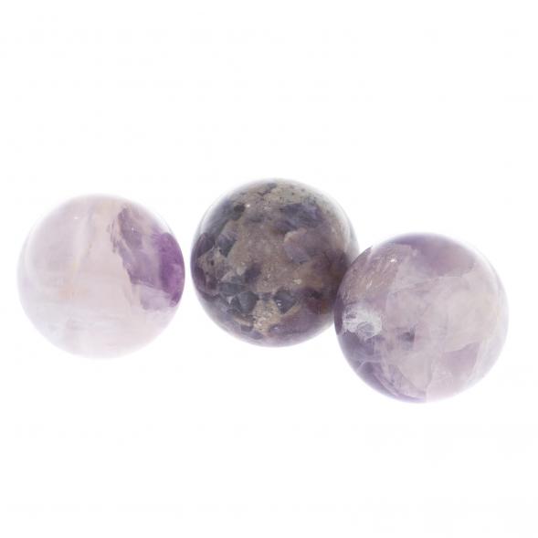 Шар из флюорита 3 см фиолетовый 124205