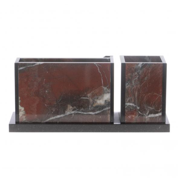 Письменный мини-набор &amp;quot;Кремлевский&amp;quot; камень яшма 124352