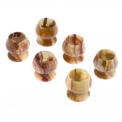 Набор рюмок из оникса 6 шт 4,9х5 см 30 мл (2х2)