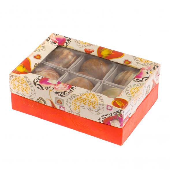 Набор рюмок из оникса 6 шт 4,9х5 см 30 мл (2х2) 124660