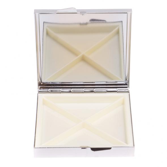 Таблетница на 4 отделения из пирита цвет серебро 126155