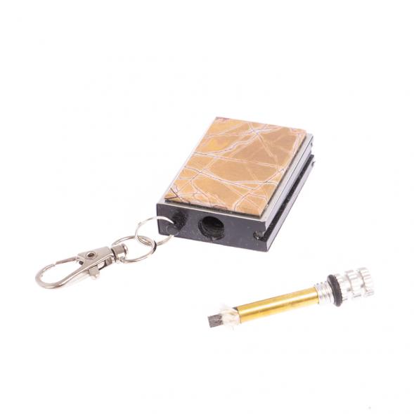 Брелок огниво &amp;quot;Вечная спичка&amp;quot; с накладкой из яшмы 2,8х1,3х5 см 126694