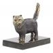 Статуэтка из бронзы на подставке из змеевика &amp;quot;Кот&amp;quot; 119953