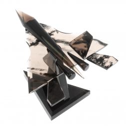Сувенир &amp;quot;Самолет СУ - 57&amp;quot; из черного обсидиана