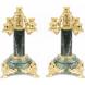 Канделябры из бронзы и камня 5 свечей пара 113371
