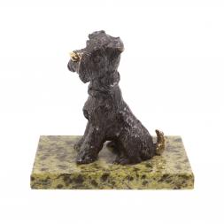 Статуэтка из бронзы "Ризеншнауцер" из бронзы