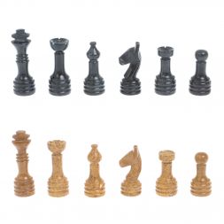 Шахматы "Шах и мат" из мрамора и ракушечника доска 25х25 см (6)