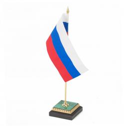 Флагшток из малахита и бронзы с позолотой