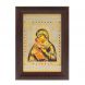 Икона гравюра &amp;quot;Владимирская Божья Матерь&amp;quot; багет 12,5х17,5х1 см Златоуст 128019