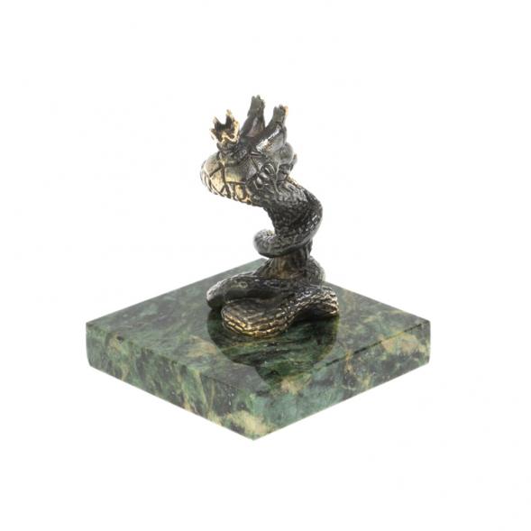 Бронзовая статуэтка «Змея-Царевна» на шабровском змеевике 128165