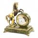 Настольные часы из бронзы и змеевика &amp;quot;Конь на дыбах&amp;quot; 119544