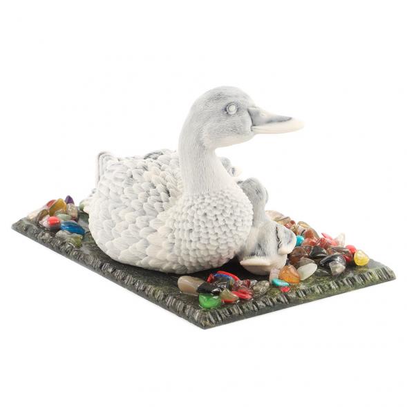 Сувенир &amp;quot;Утка с утятами&amp;quot; из мрамолита 119854
