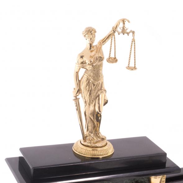 Настольный набор &amp;quot;Фемида&amp;quot; из змеевика 122212