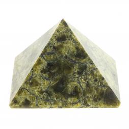 Пирамида 2,5х2,5х2,5 см камень змеевик