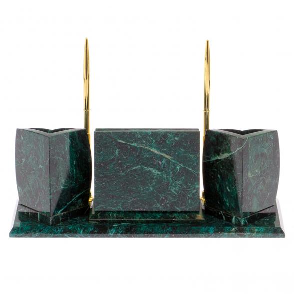 Мини-набор с гербом РФ камень змеевик 125320