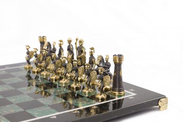 Шахматы &amp;quot;Римские&amp;quot; бронза березит 410х410 мм 117821