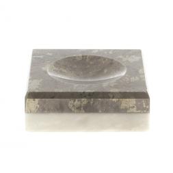 Подставка под шар из пирита и мрамора 5х5х2 см