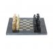 Сувенирные шахматы &amp;quot; Битва&amp;quot; камень оникс мрамор доска 20х20 см 127477