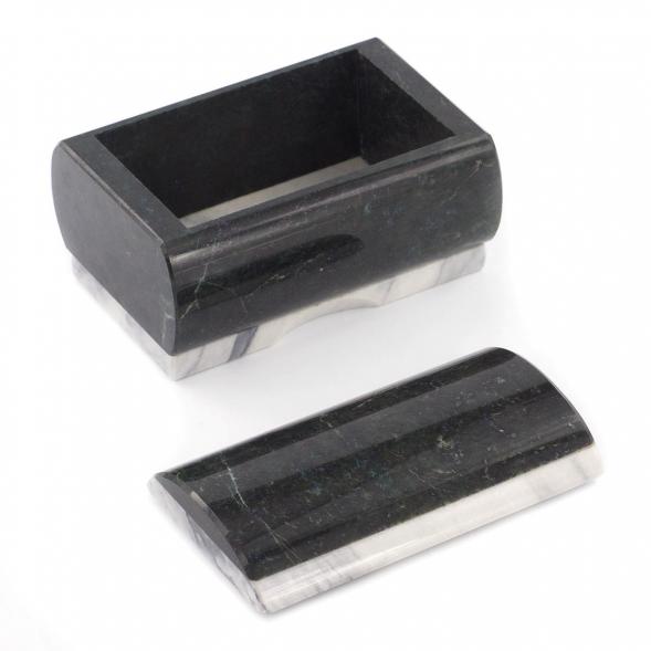 Шкатулка змеевик мрамор 10х6х5,5 см 119769