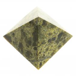 Пирамида 3,5х3,5х3,5 см камень змеевик