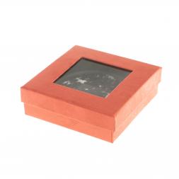 Зеркало круглое с накладкой из флогопита цвет серебро