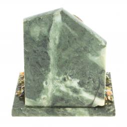 Часы &amp;quot;Мишка в лесу сидящий&amp;quot; змеевик