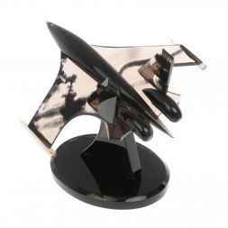 Сувенир &amp;quot;Самолет СУ - 30 у&amp;quot; из черного обсидиана