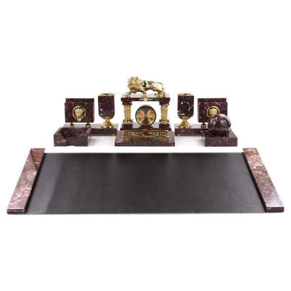 Настольный набор на стол &amp;quot;Руководитель&amp;quot; с бюваром бронза креноид 121066